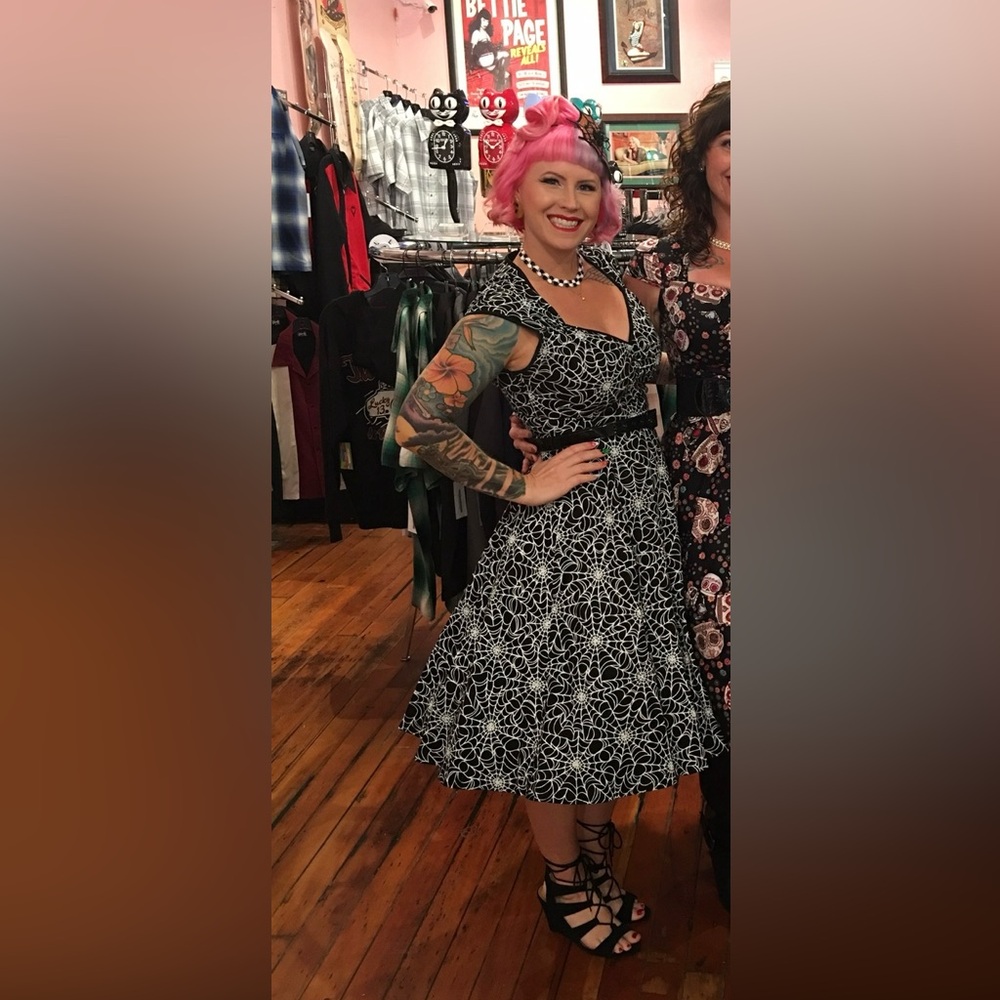 Pinup Couture spider web Heidi dress